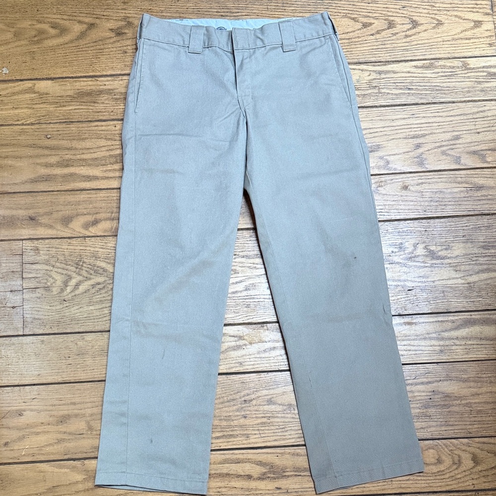 Dickies Slim Straight Work Pants — Khaki | 32x32